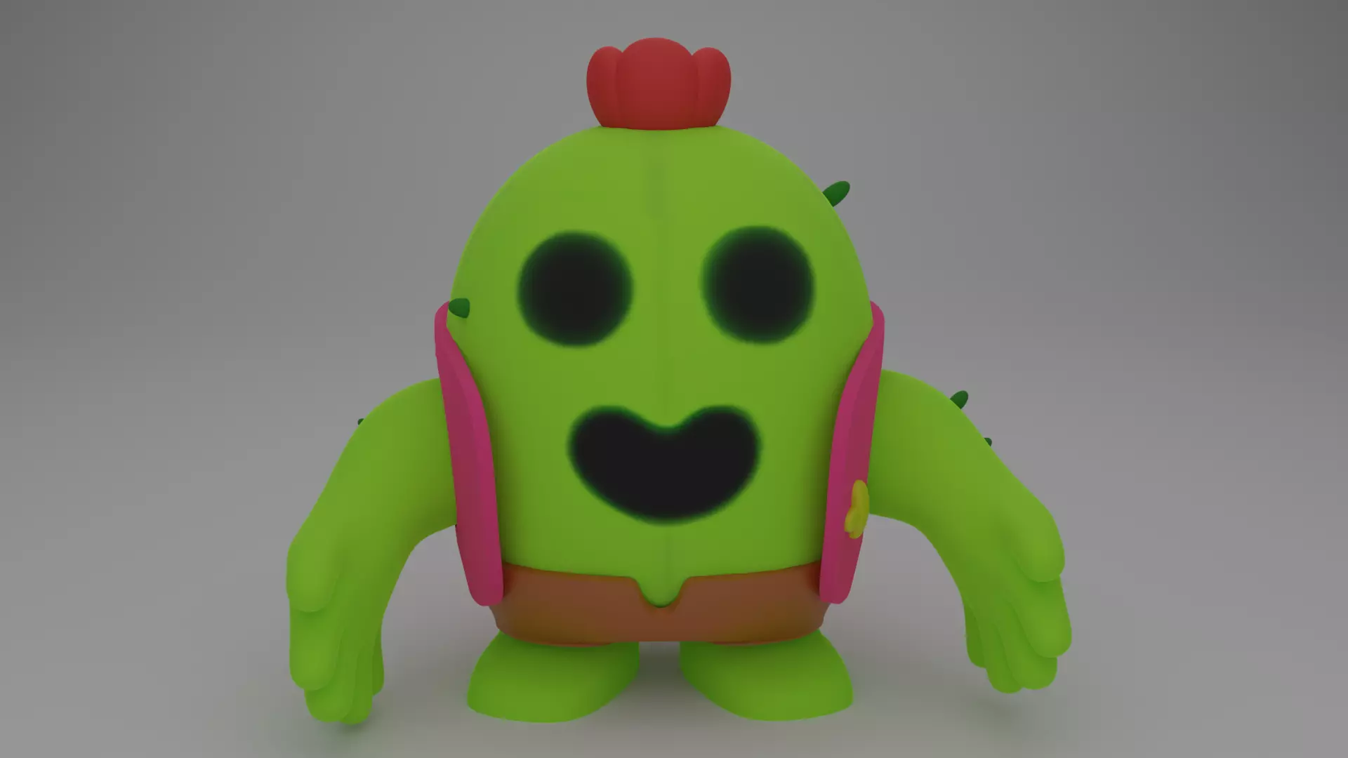 Spike from Brawl Stars Free 3D model
