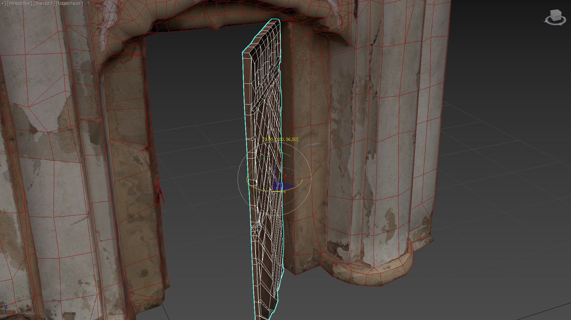 An old baroque or rococo style gate Low-poly 3D model_37