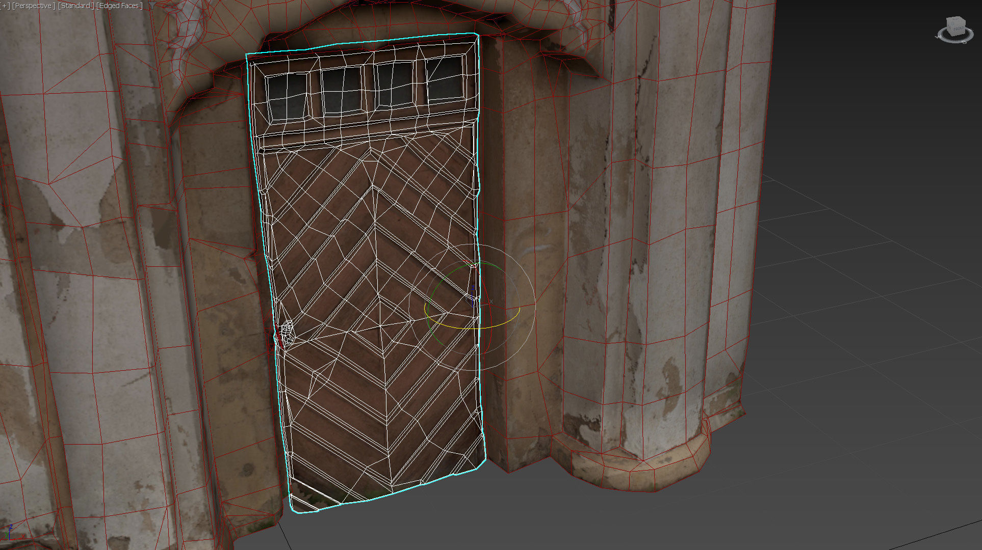 An old baroque or rococo style gate Low-poly 3D model_38