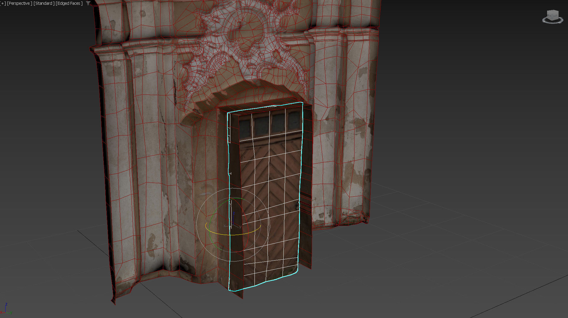 An old baroque or rococo style gate Low-poly 3D model_35