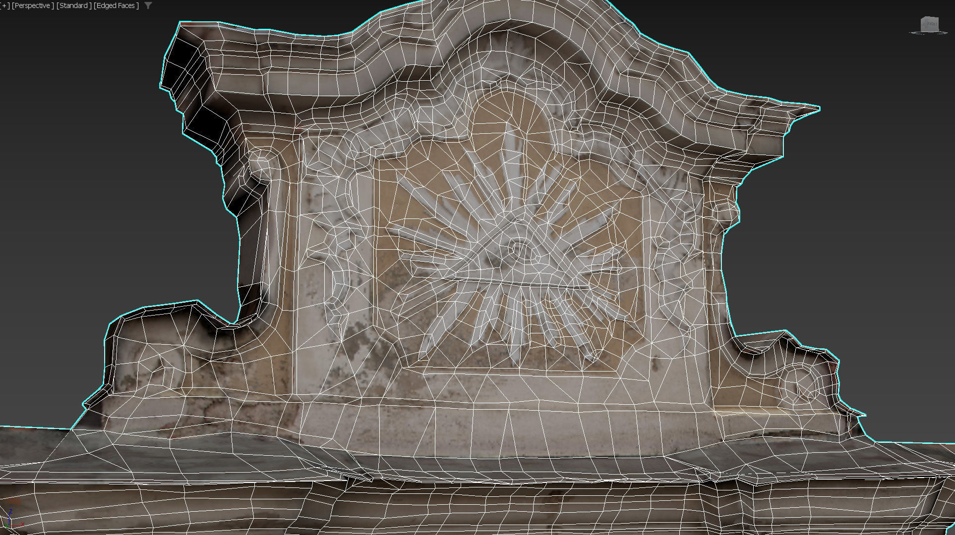 An old baroque or rococo style gate Low-poly 3D model_40
