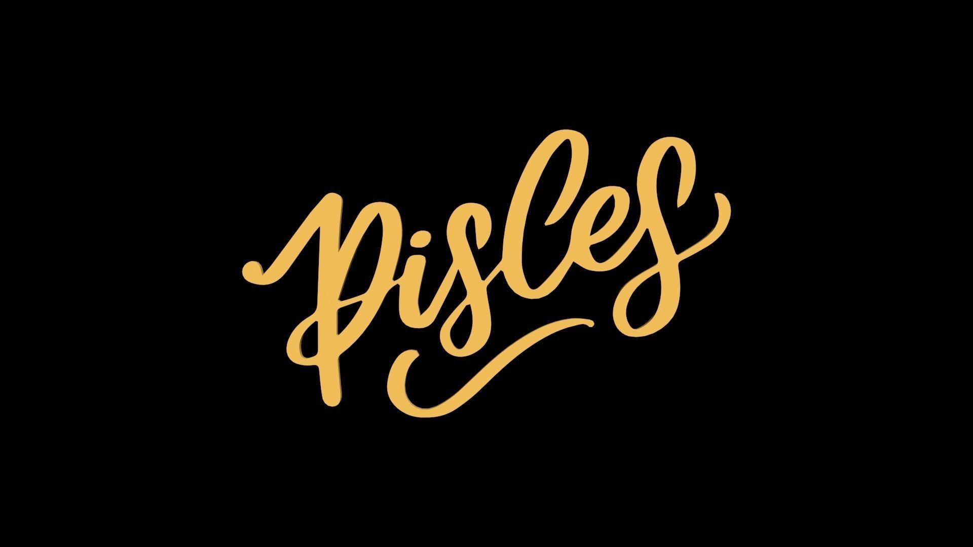 ZODI-008 Pisces Gold Low-poly 3D model_2