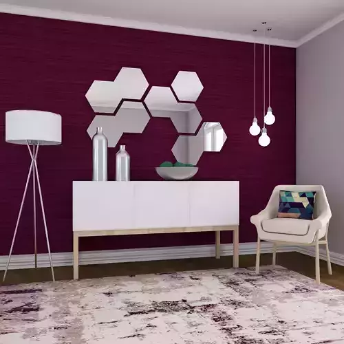 Living room mirror Chairs II 3D model