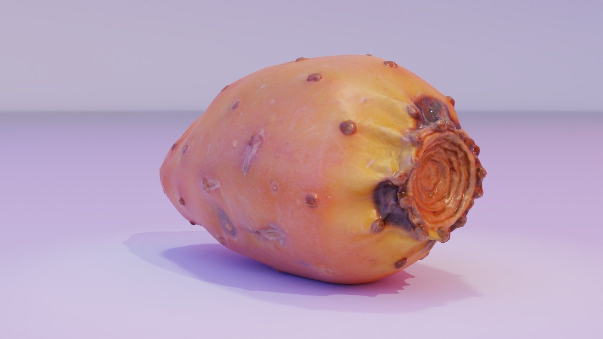 Prickly pear 03 high-poly 3D model_4