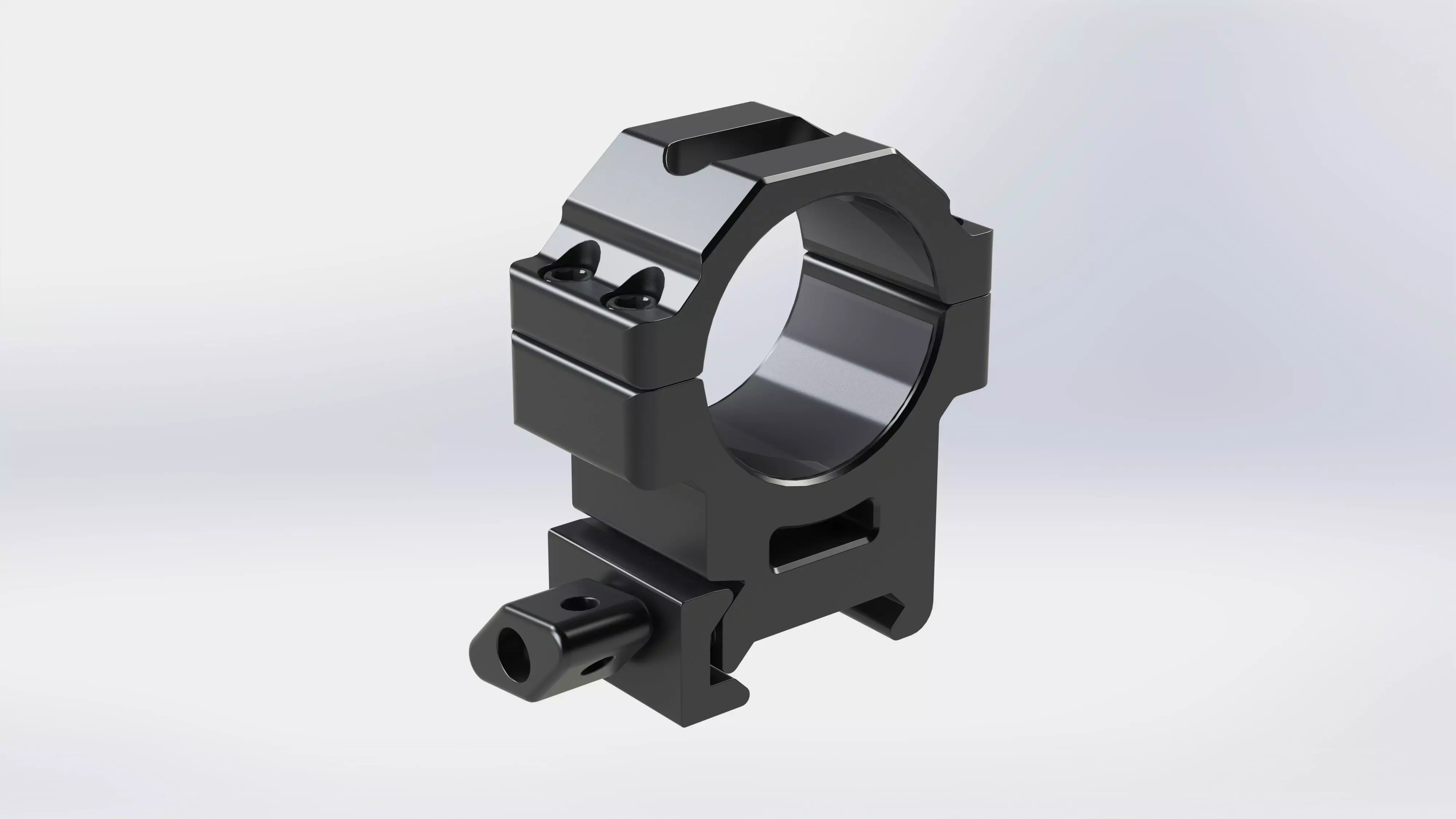 UTG MAX STRENGTH PICATINNY RINGS-MEDIUM 3D model_0