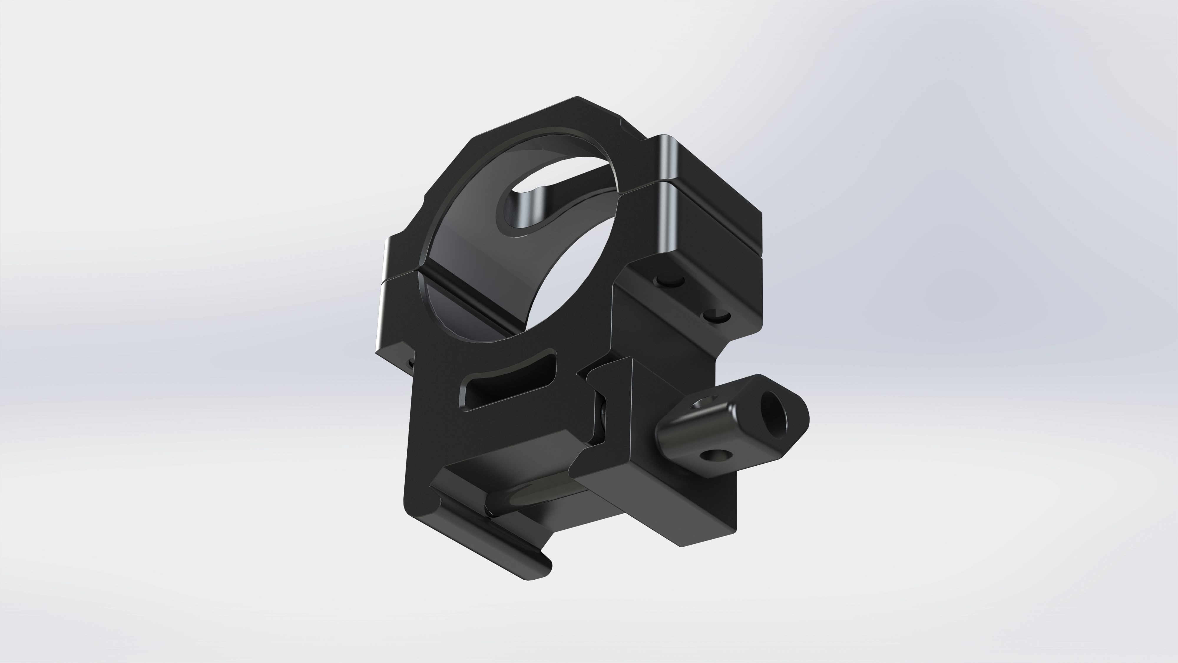 UTG MAX STRENGTH PICATINNY RINGS-MEDIUM 3D model_1