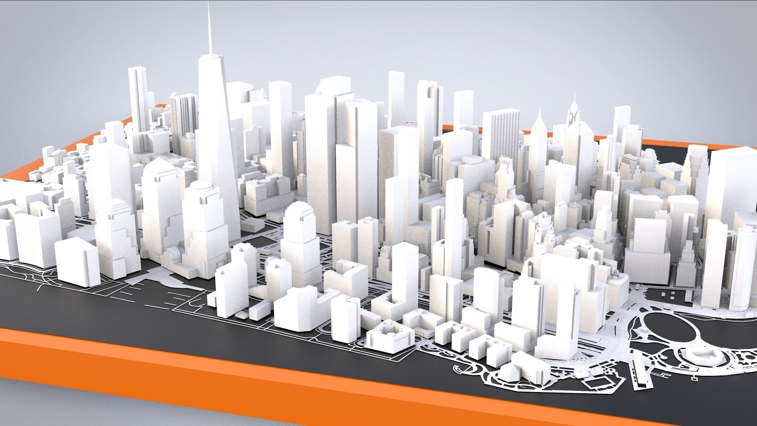 Cityscape New York USA 3D model_9
