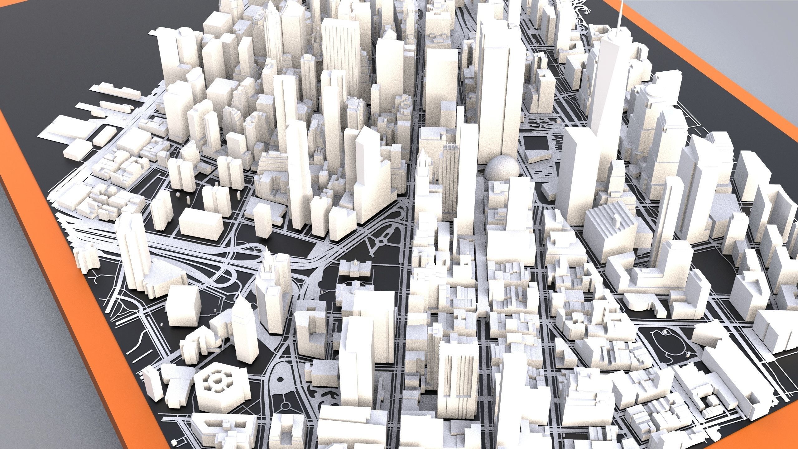 Cityscape New York USA 3D model_4