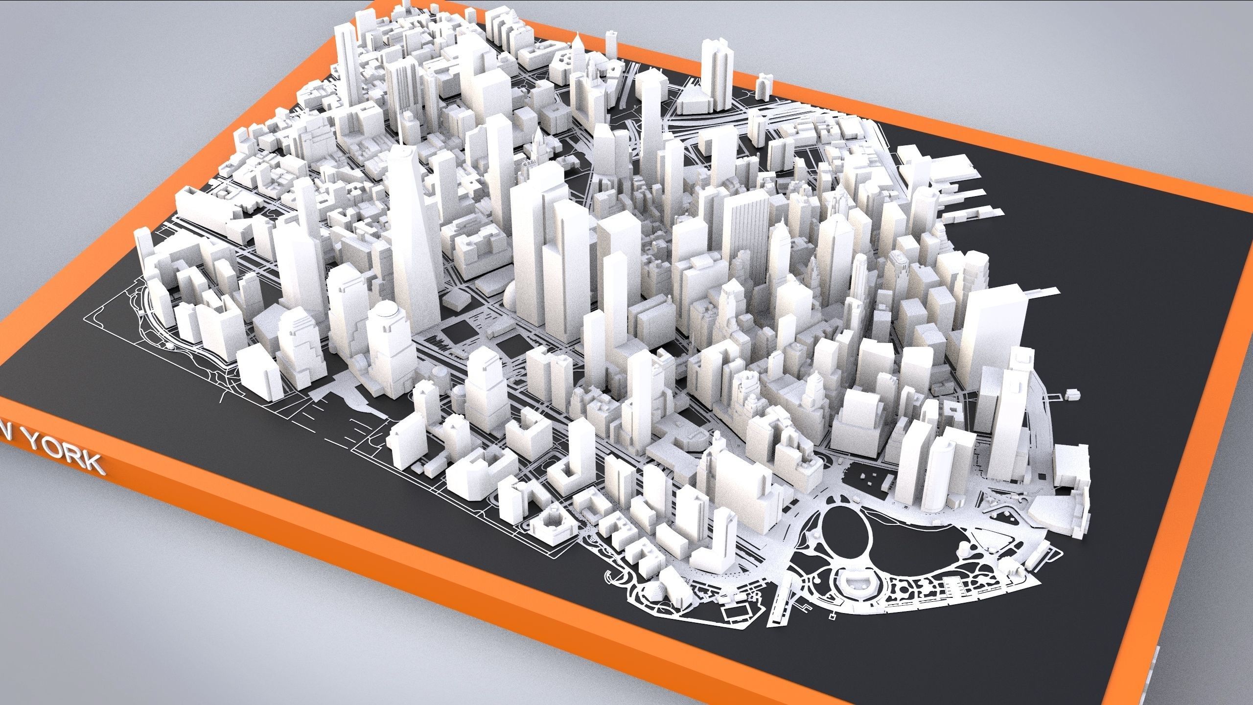 Cityscape New York USA 3D model_8