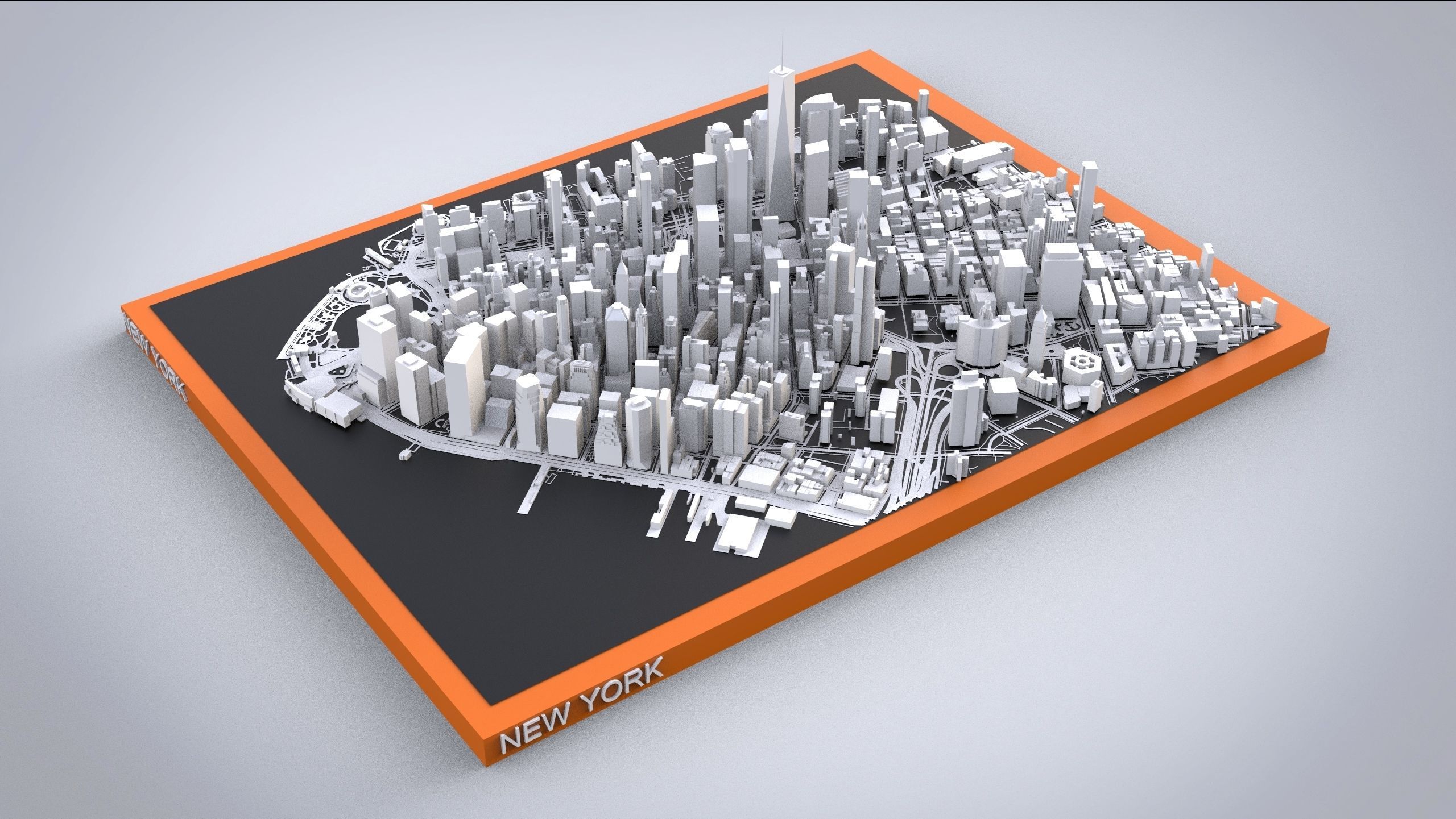 Cityscape New York USA 3D model_3