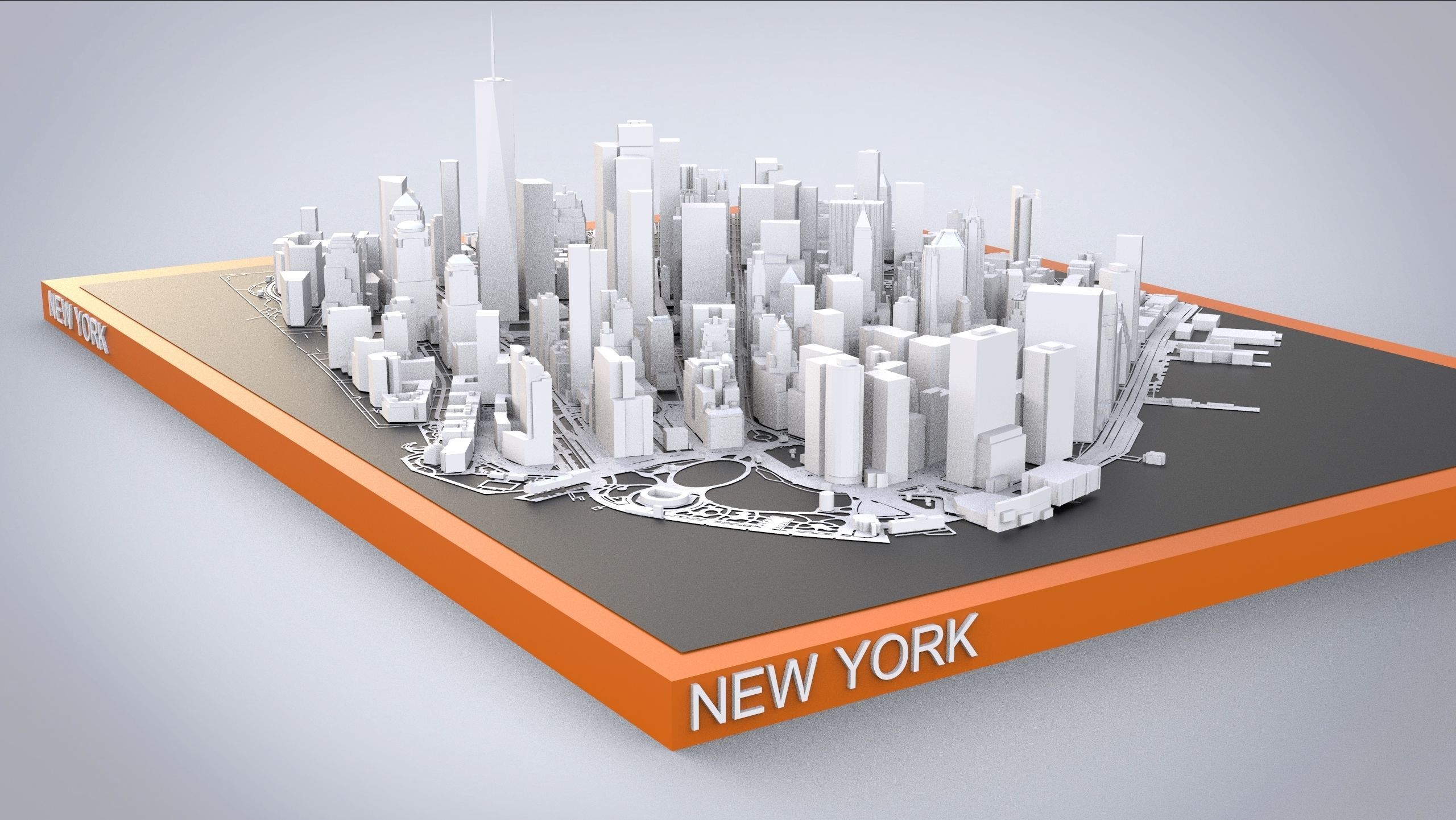 Cityscape New York USA 3D model_5