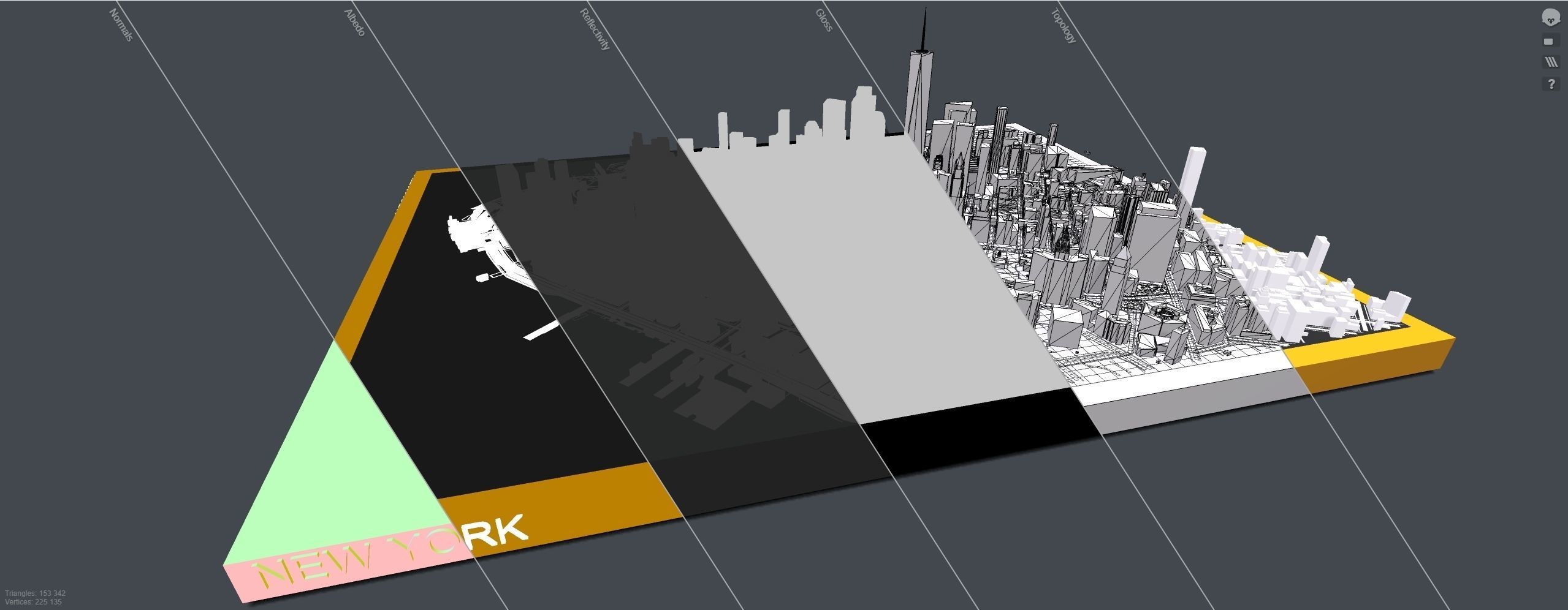 Cityscape New York USA 3D model_13