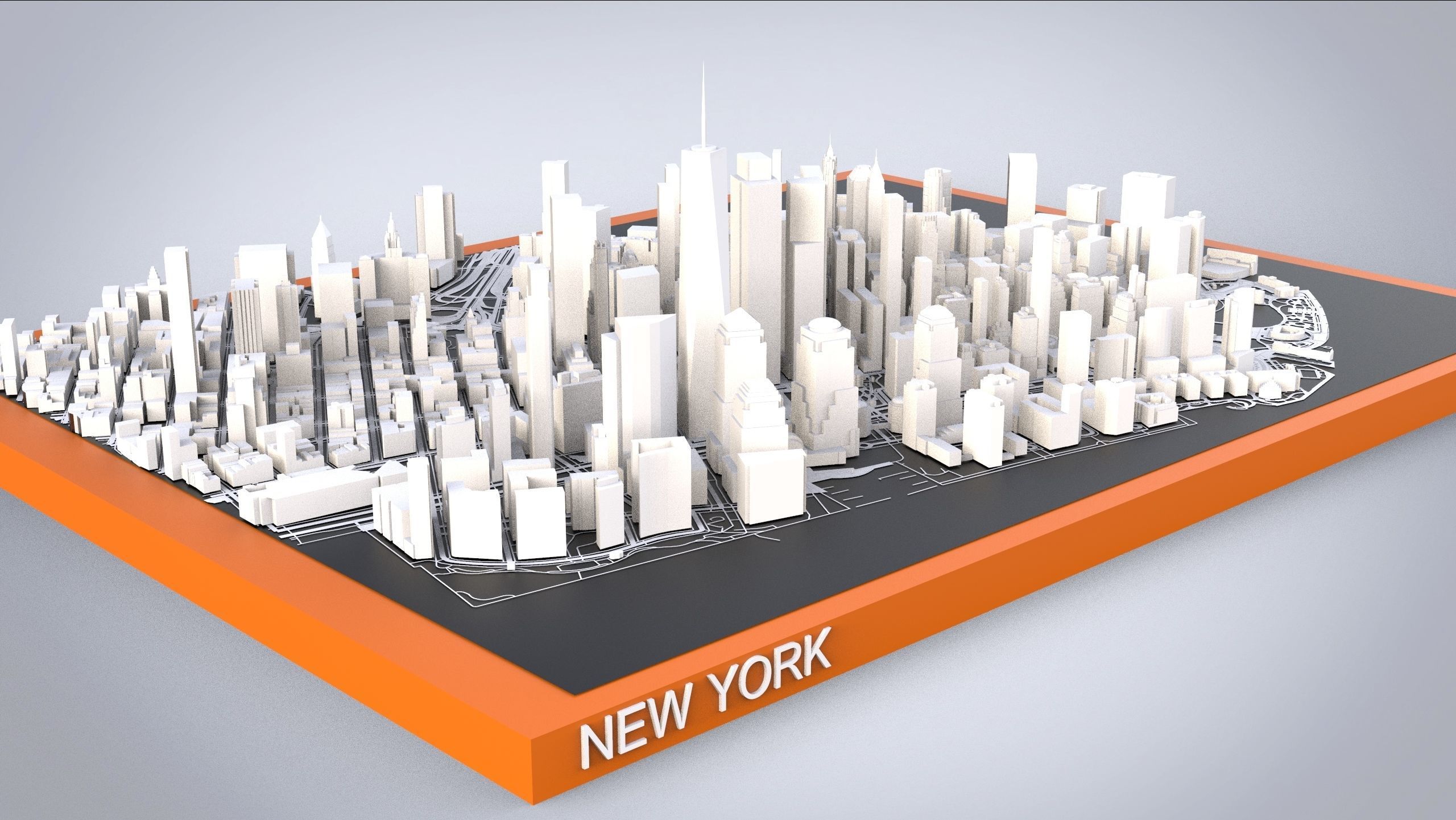 Cityscape New York USA 3D model_6