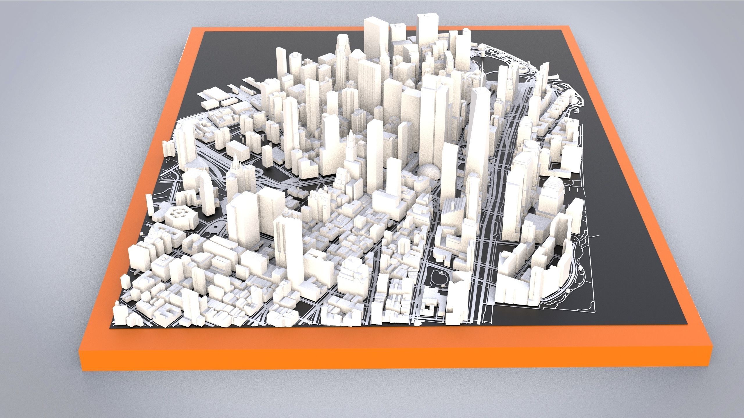 Cityscape New York USA 3D model_7