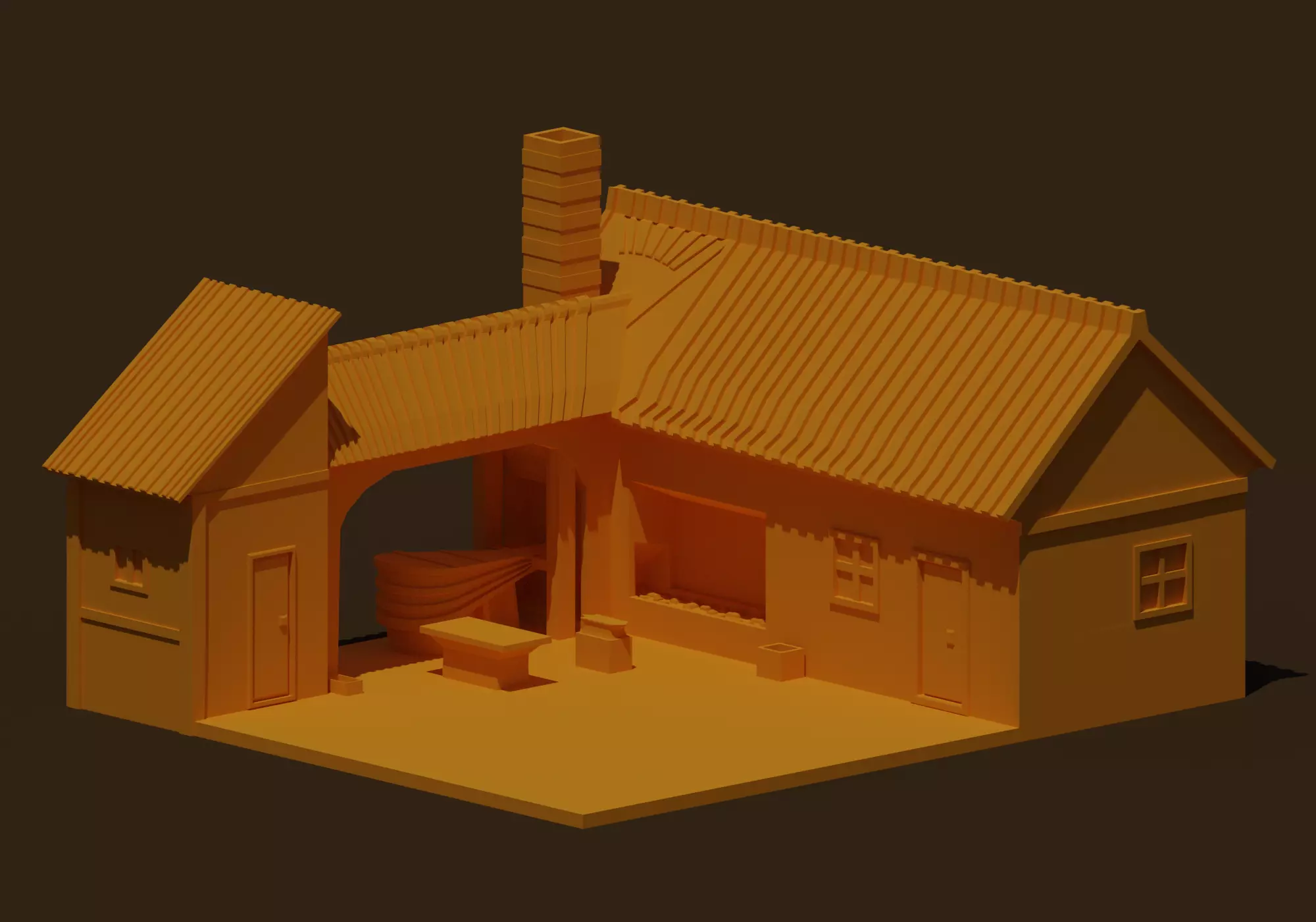 Smithy house 3D print model