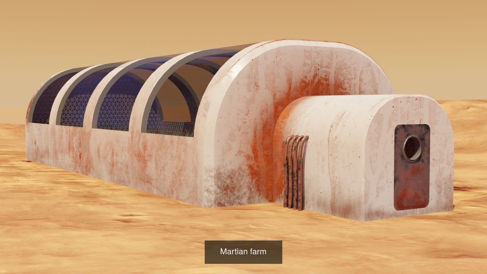 Collection Mars rock formation in desert _4