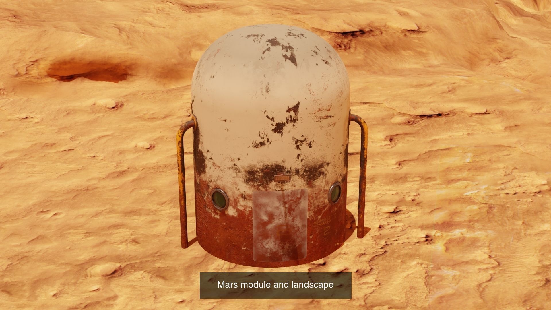 Collection Mars rock formation in desert _9