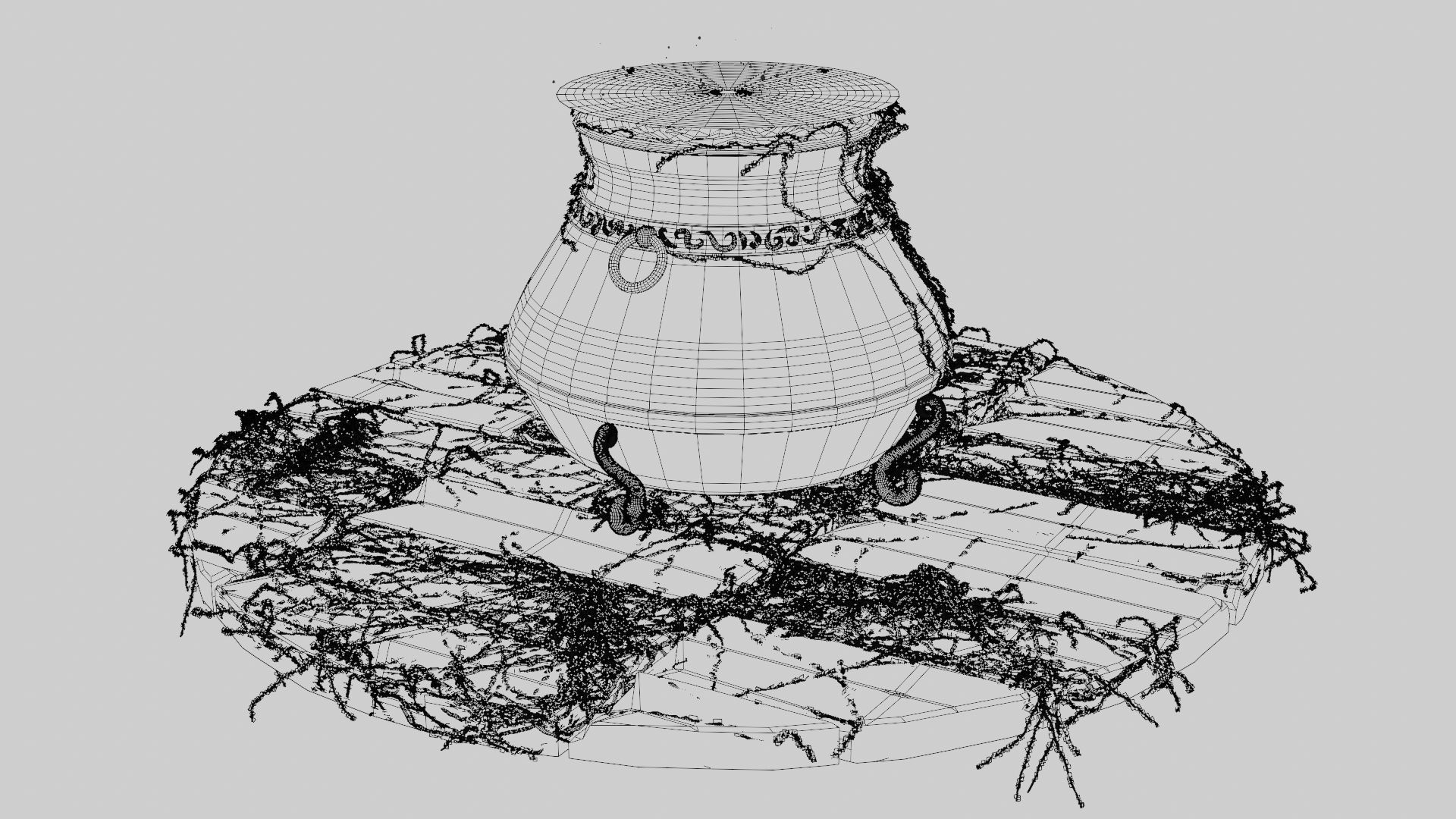 Witch Cauldron 3D model_23