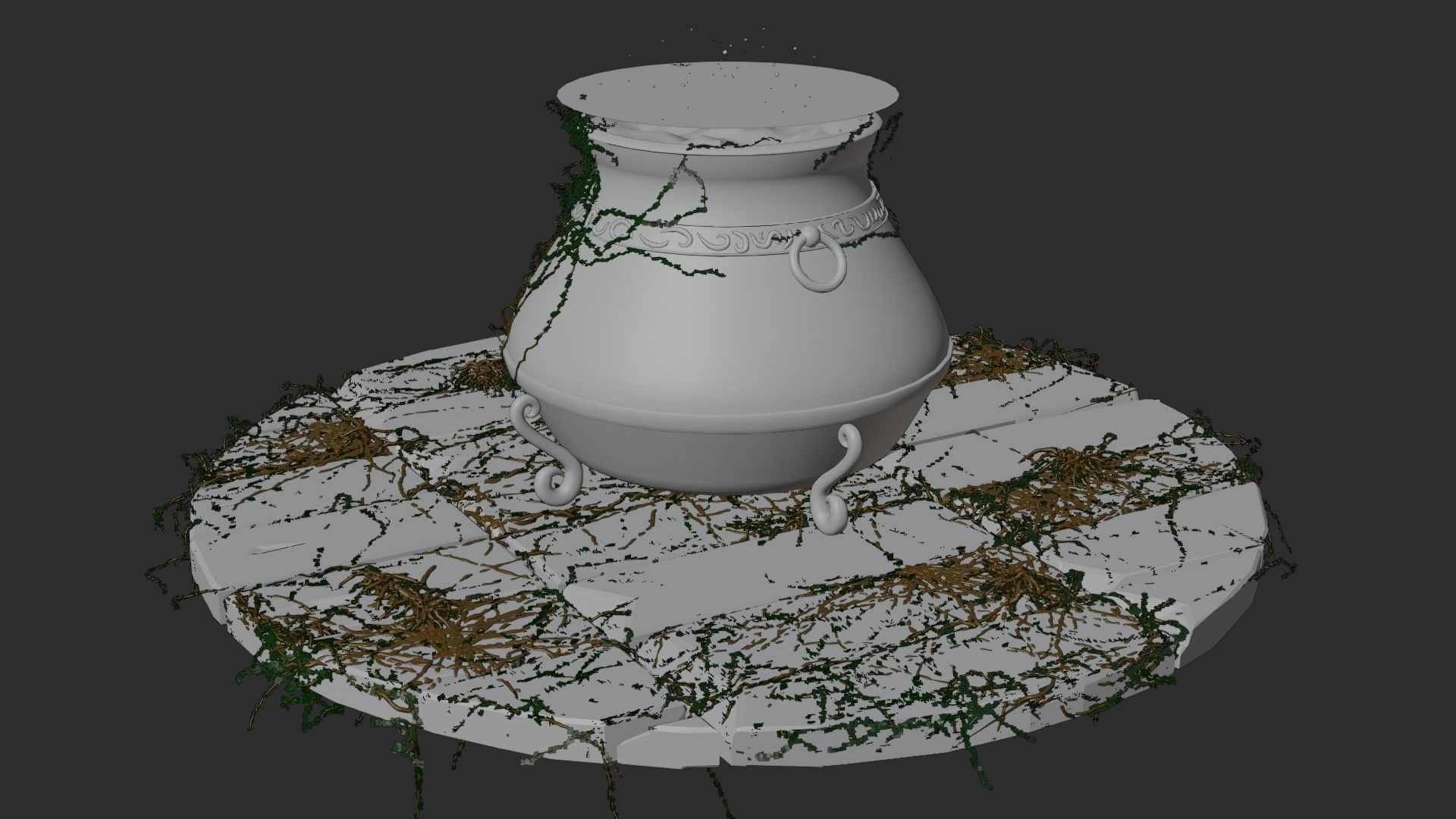 Witch Cauldron 3D model_9