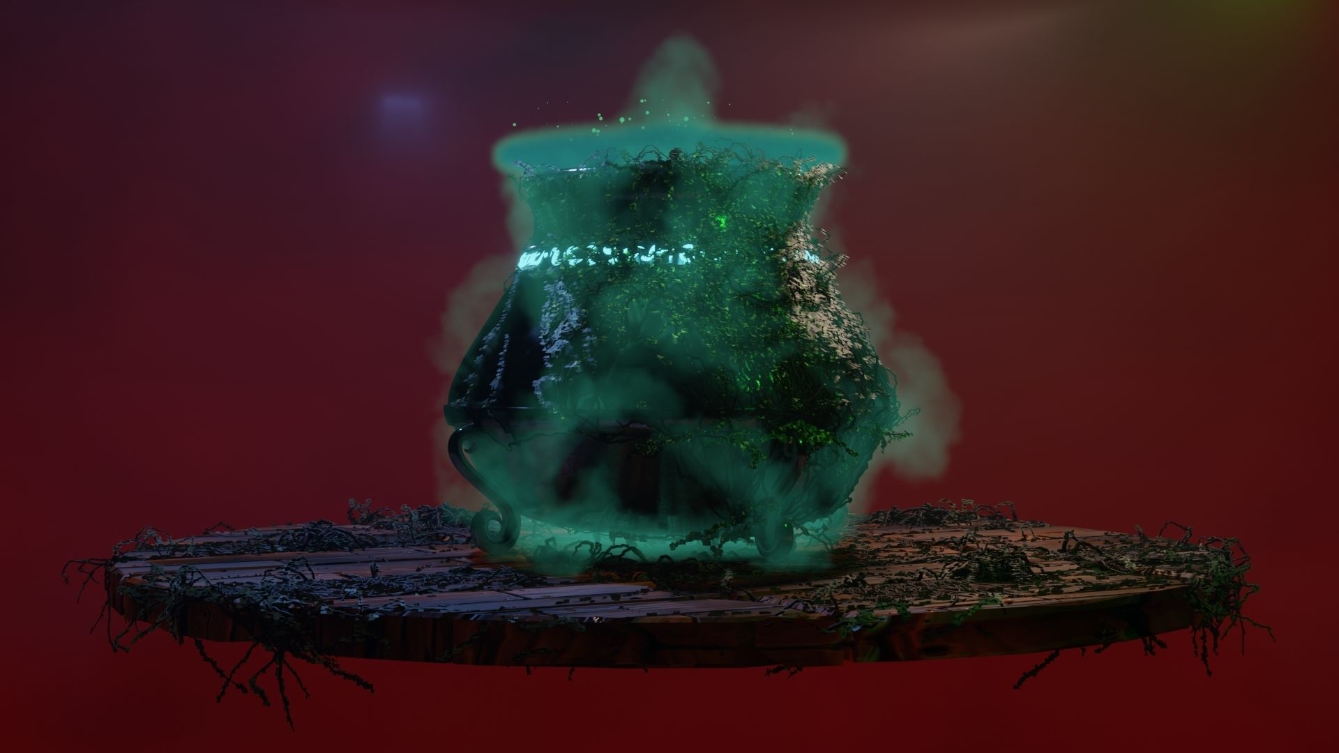 Witch Cauldron 3D model_32