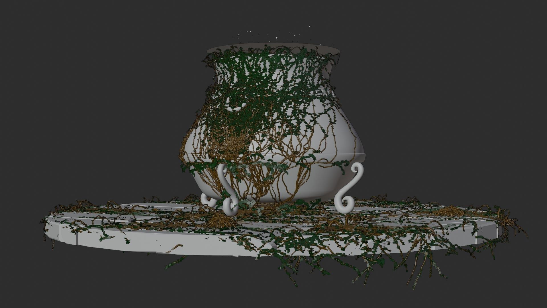 Witch Cauldron 3D model_7