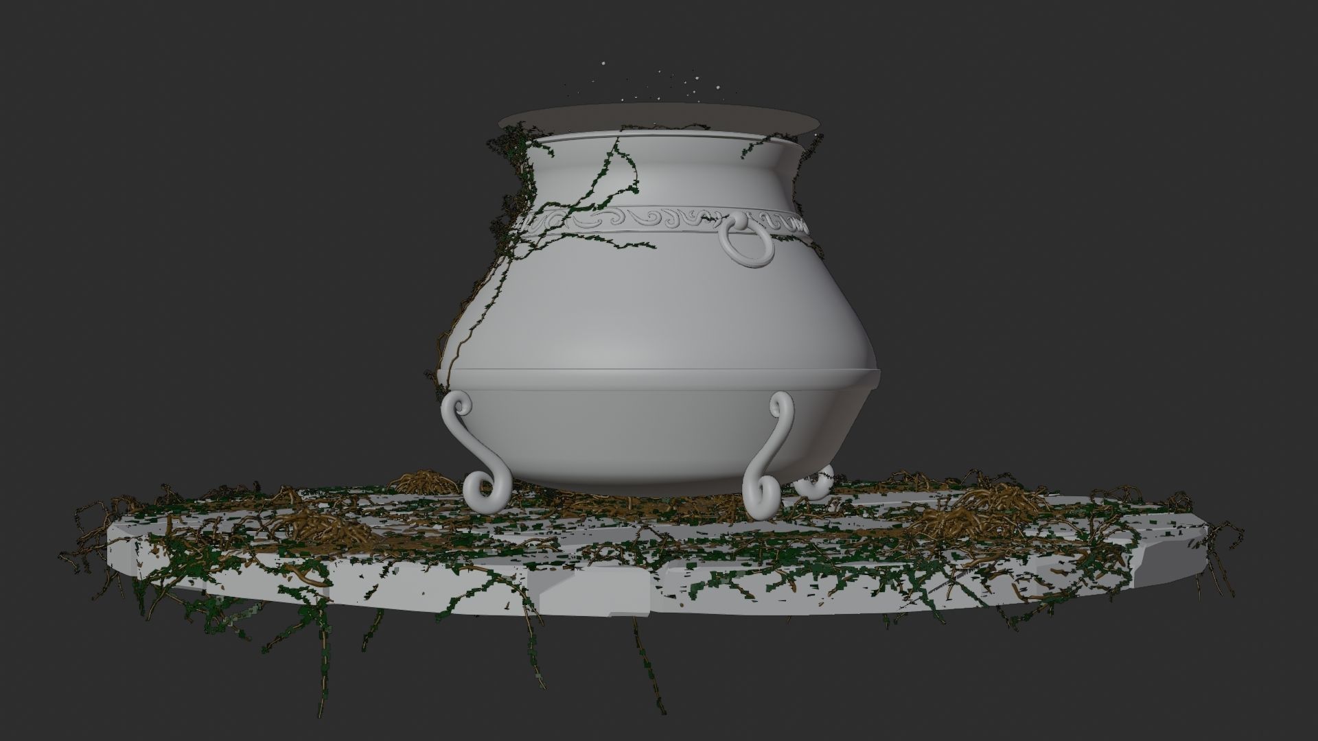Witch Cauldron 3D model_3