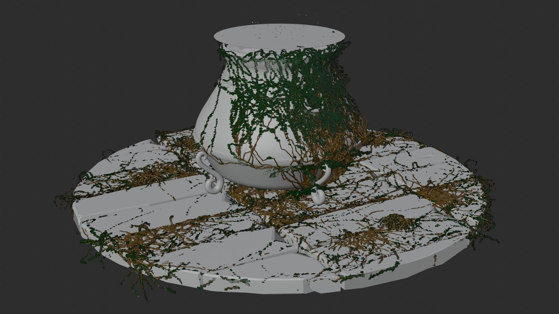 Witch Cauldron 3D model_12