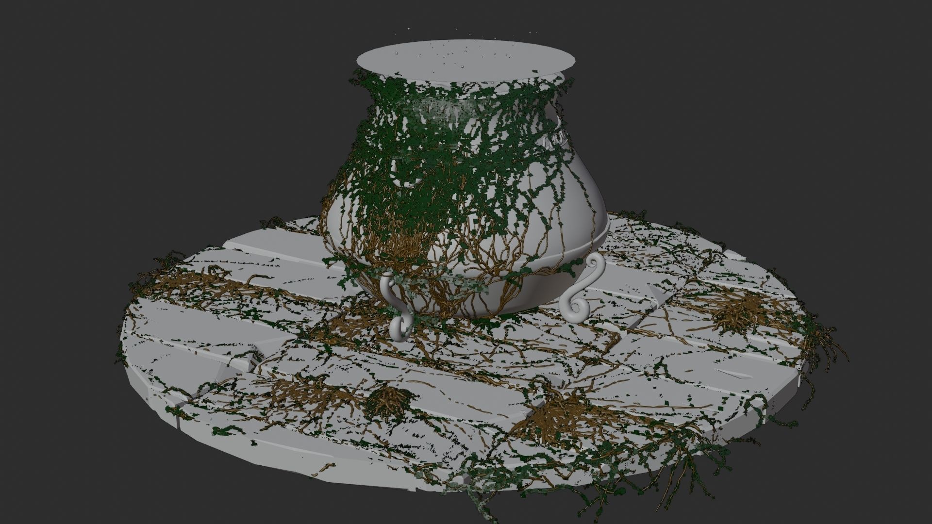 Witch Cauldron 3D model_13