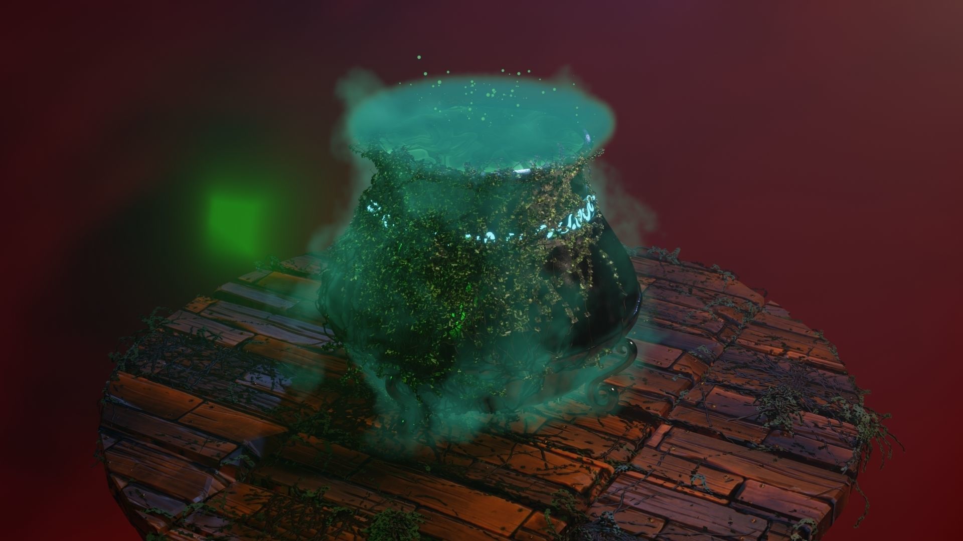 Witch Cauldron 3D model_39