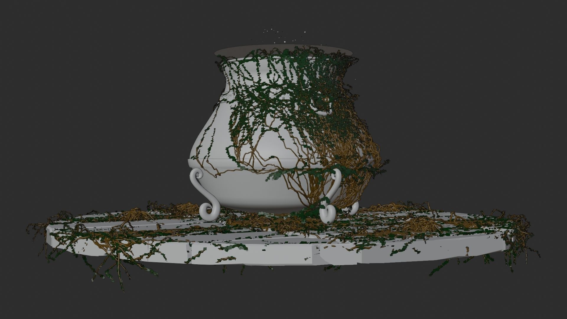 Witch Cauldron 3D model_6