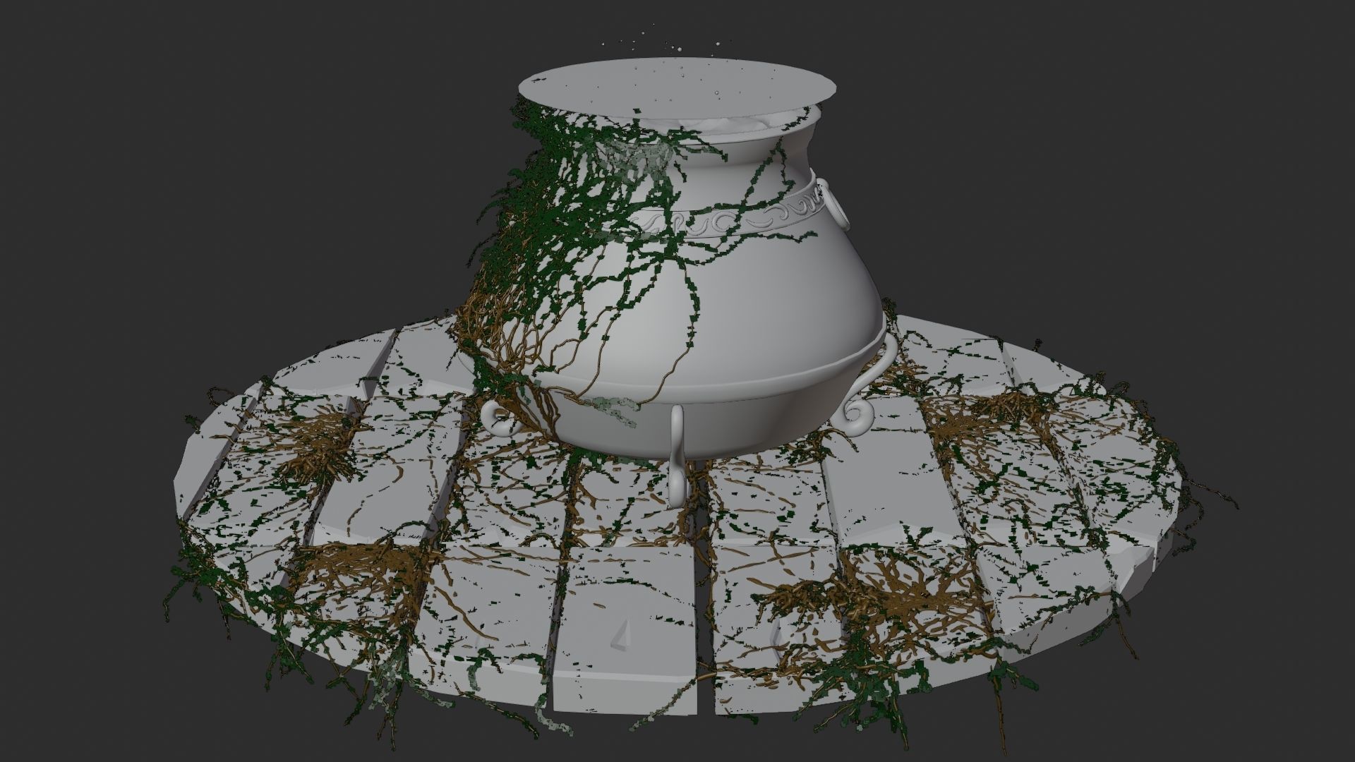 Witch Cauldron 3D model_8