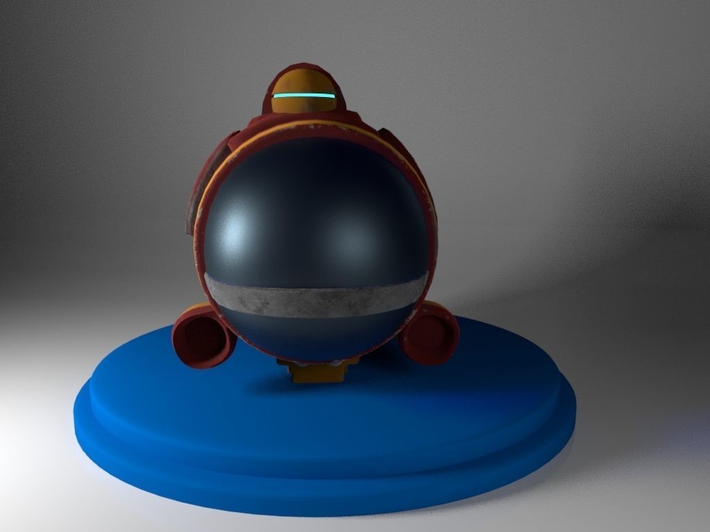 Mini submarine Free 3D model_2