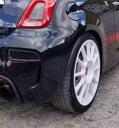 griglie paraurti abarth 500 2017 3D model