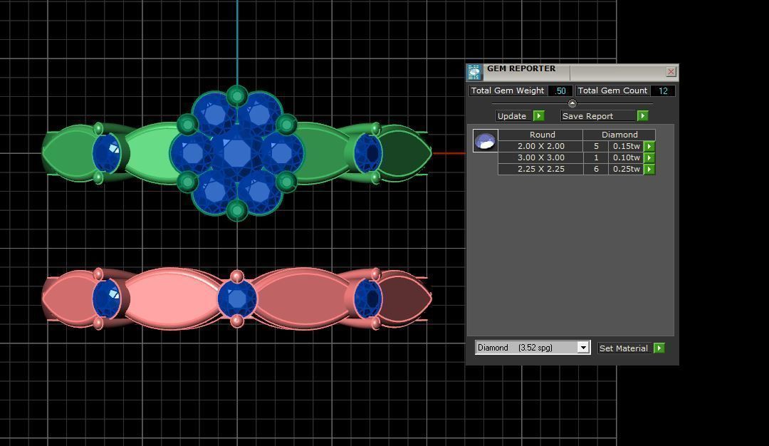 engagment ring 3D print model_16