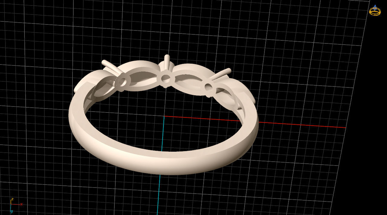 engagment ring 3D print model_13