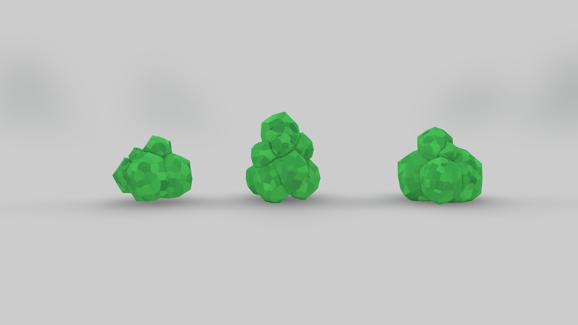 Asset Pack Trees Bush Stones Mushrooms for game Low-poly 3D model_10