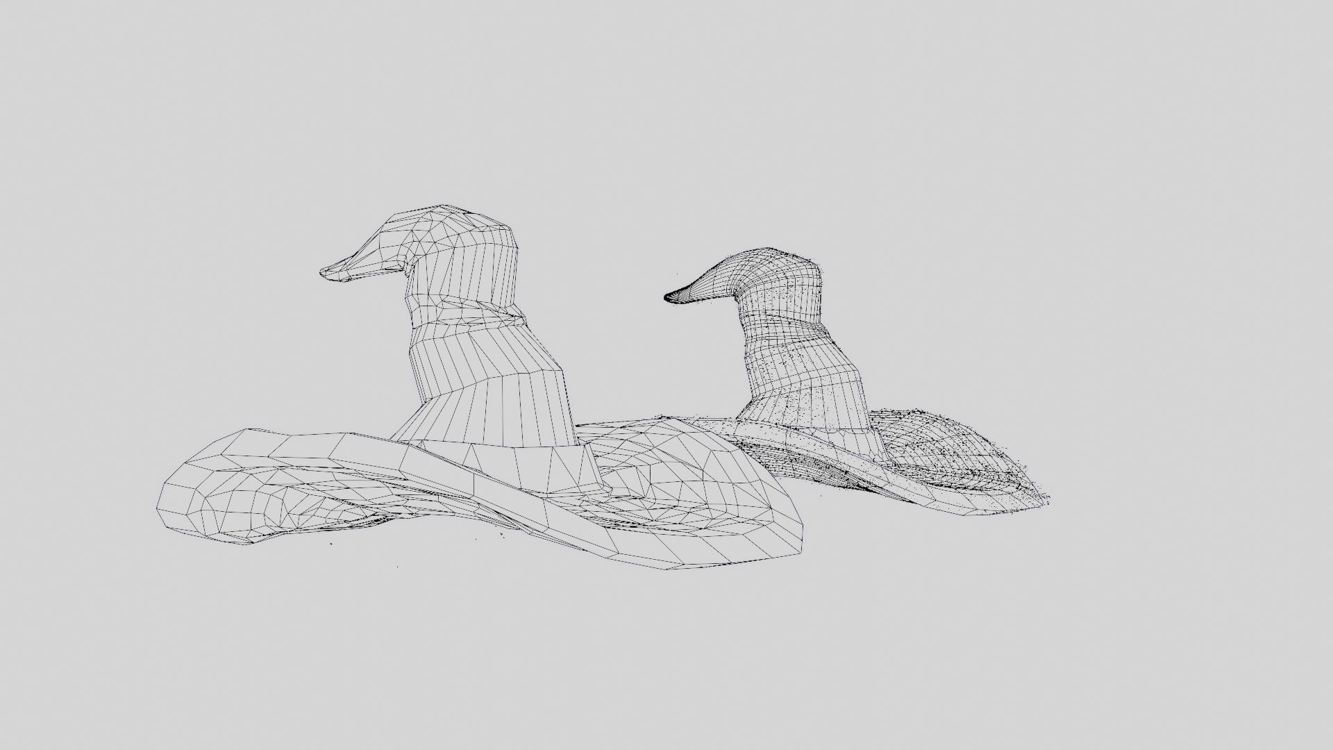 low-high poly witch hats Low-poly 3D model_34