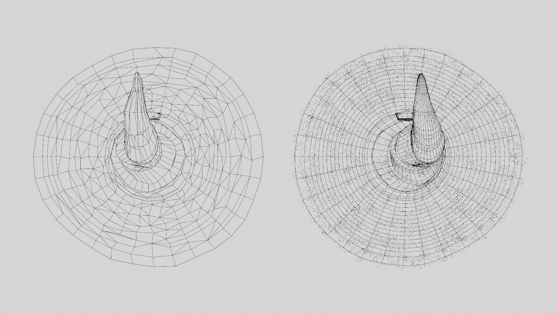 low-high poly witch hats Low-poly 3D model_41