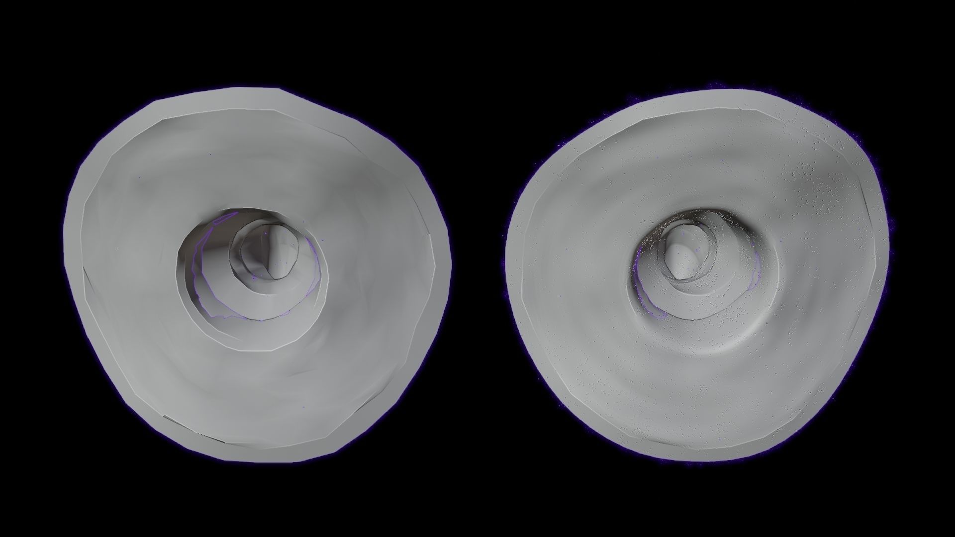 low-high poly witch hats Low-poly 3D model_28