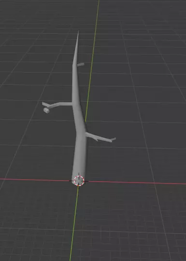 Low Poly Dead Tree Free 3D model_0