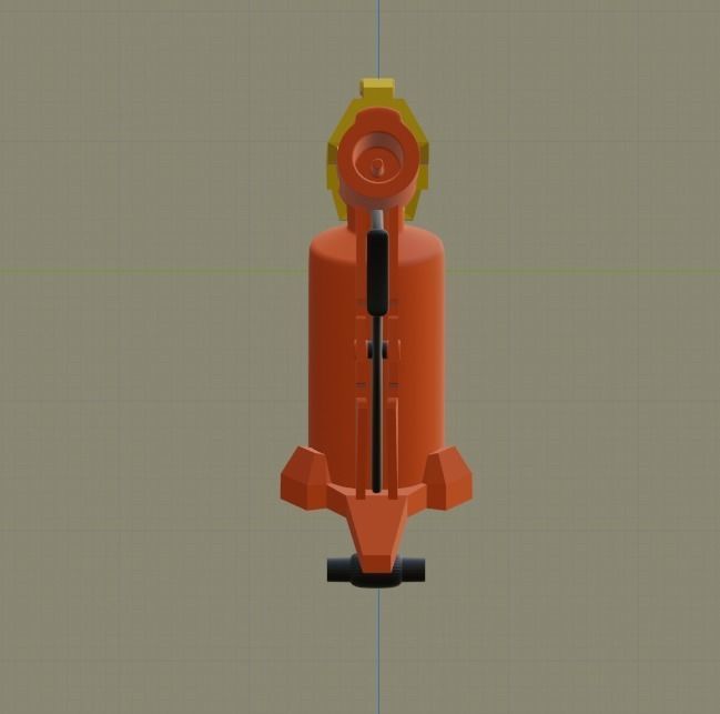 Blaster Nerf Low-poly 3D model Low-poly 3D model_8