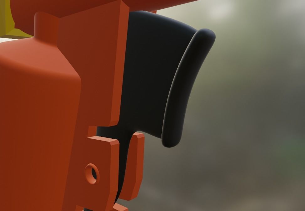 Blaster Nerf Low-poly 3D model Low-poly 3D model_11