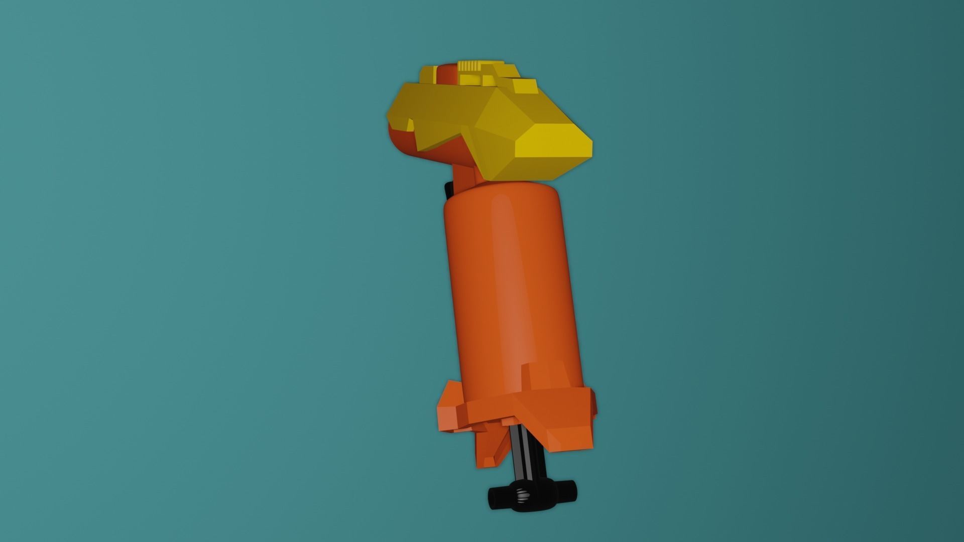 Blaster Nerf Low-poly 3D model Low-poly 3D model_2