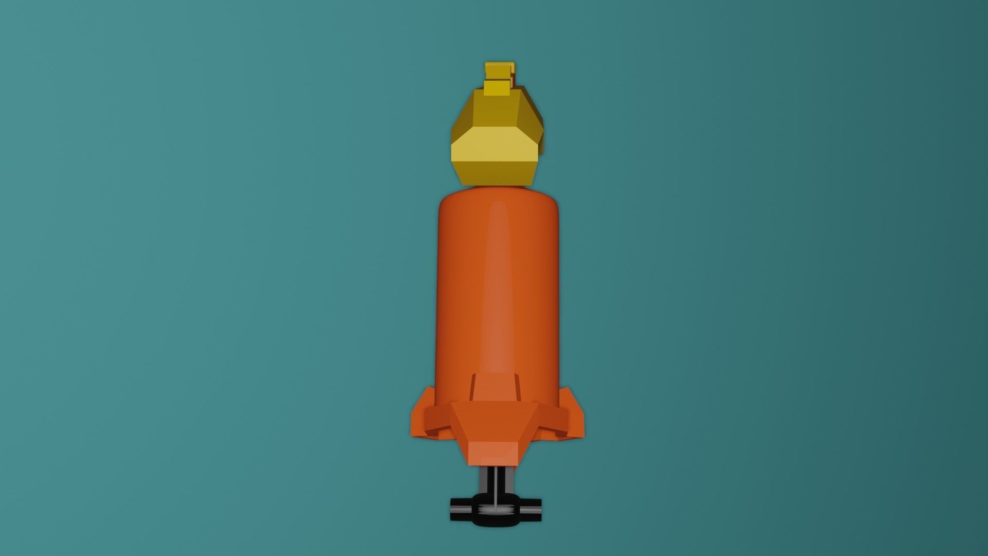 Blaster Nerf Low-poly 3D model Low-poly 3D model_4