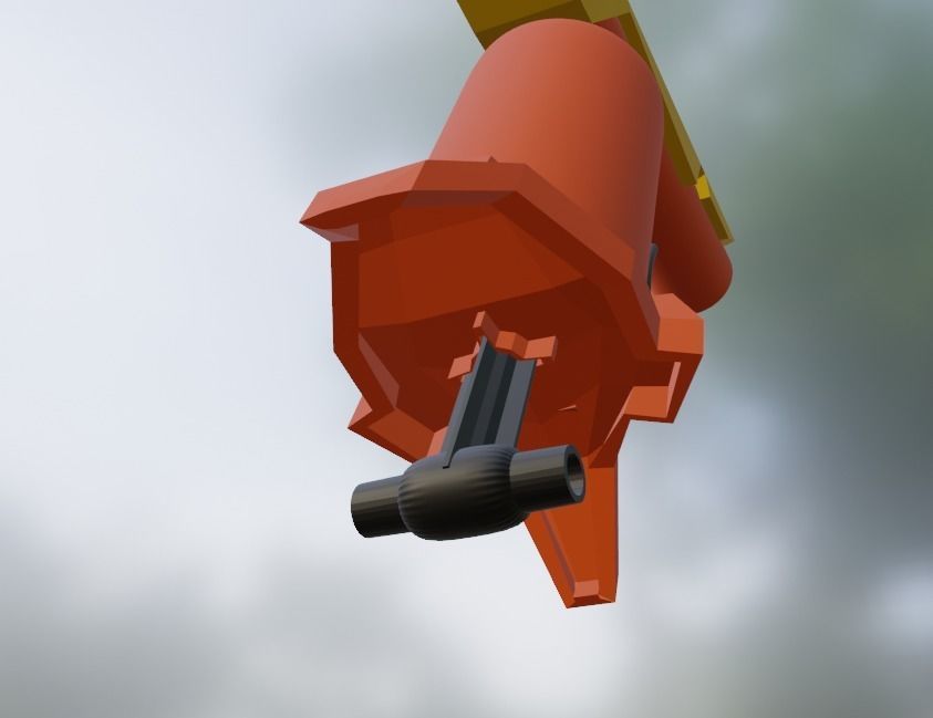 Blaster Nerf Low-poly 3D model Low-poly 3D model_13