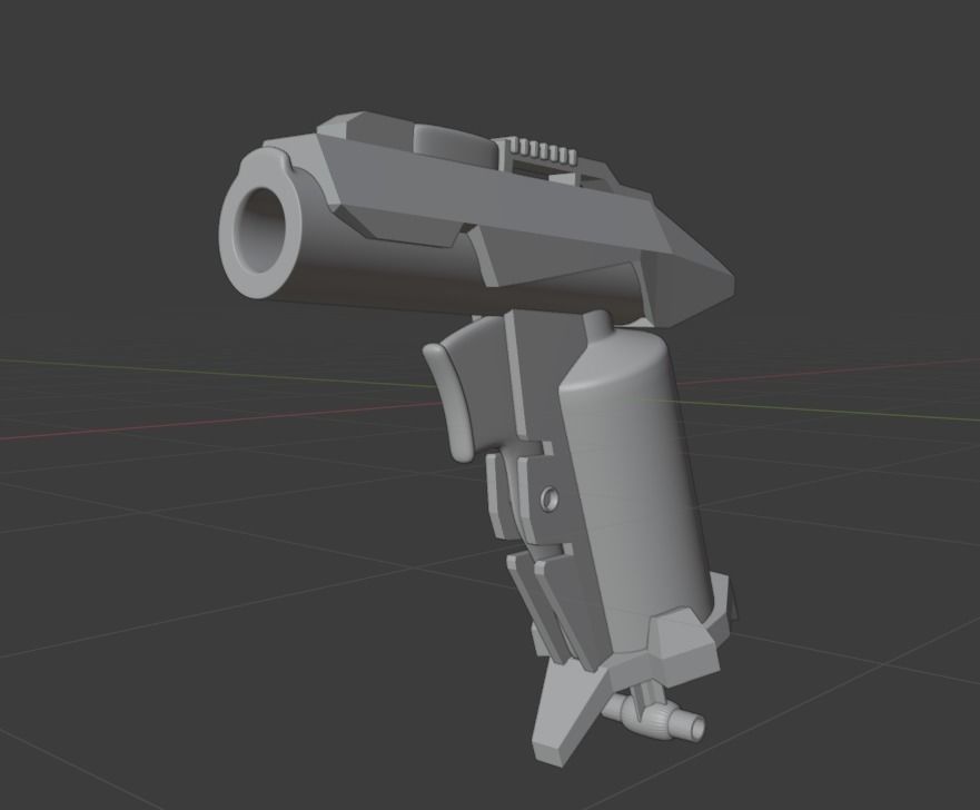 Blaster Nerf Low-poly 3D model Low-poly 3D model_16