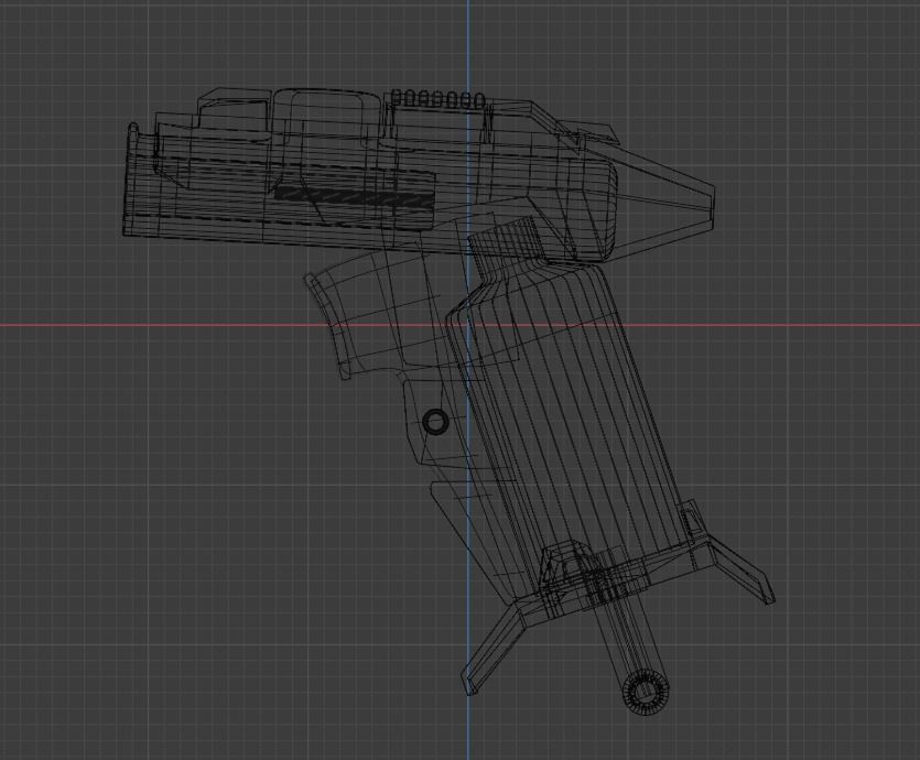 Blaster Nerf Low-poly 3D model Low-poly 3D model_19