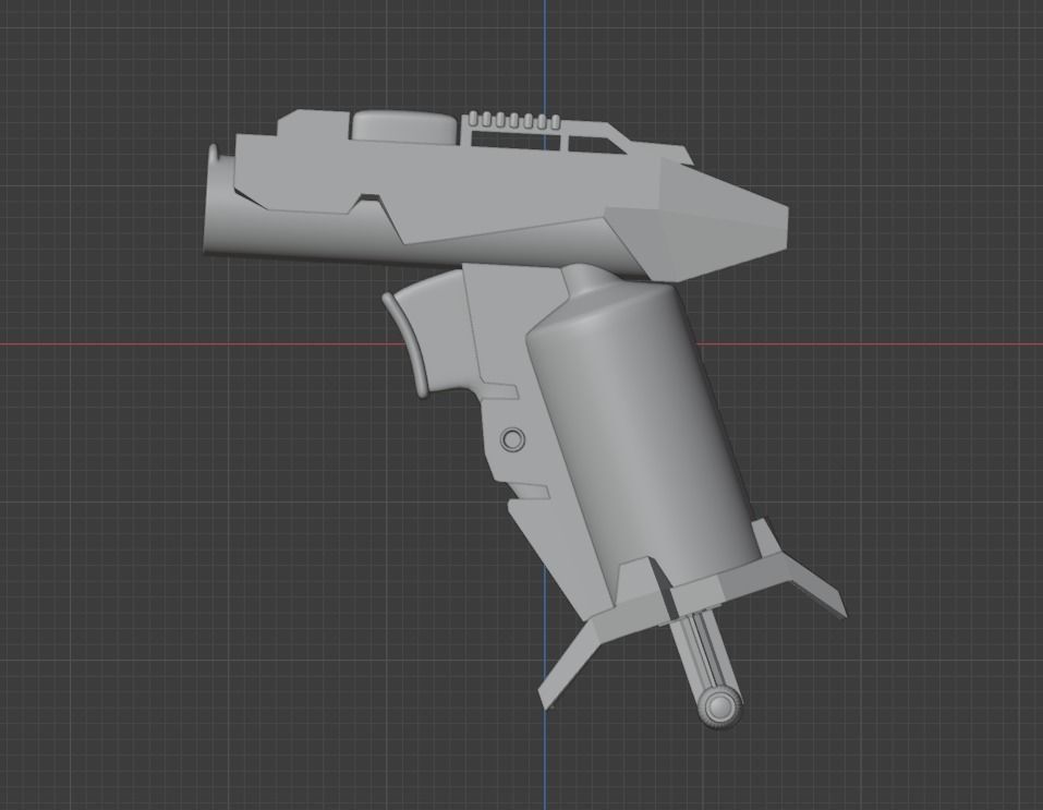Blaster Nerf Low-poly 3D model Low-poly 3D model_15