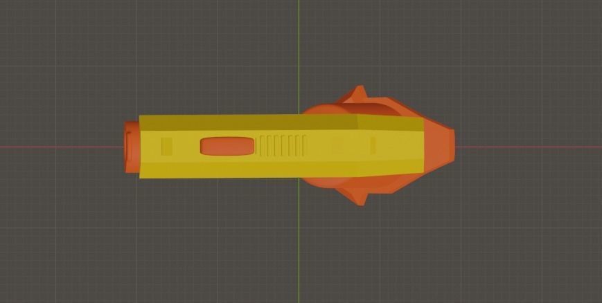 Blaster Nerf Low-poly 3D model Low-poly 3D model_12