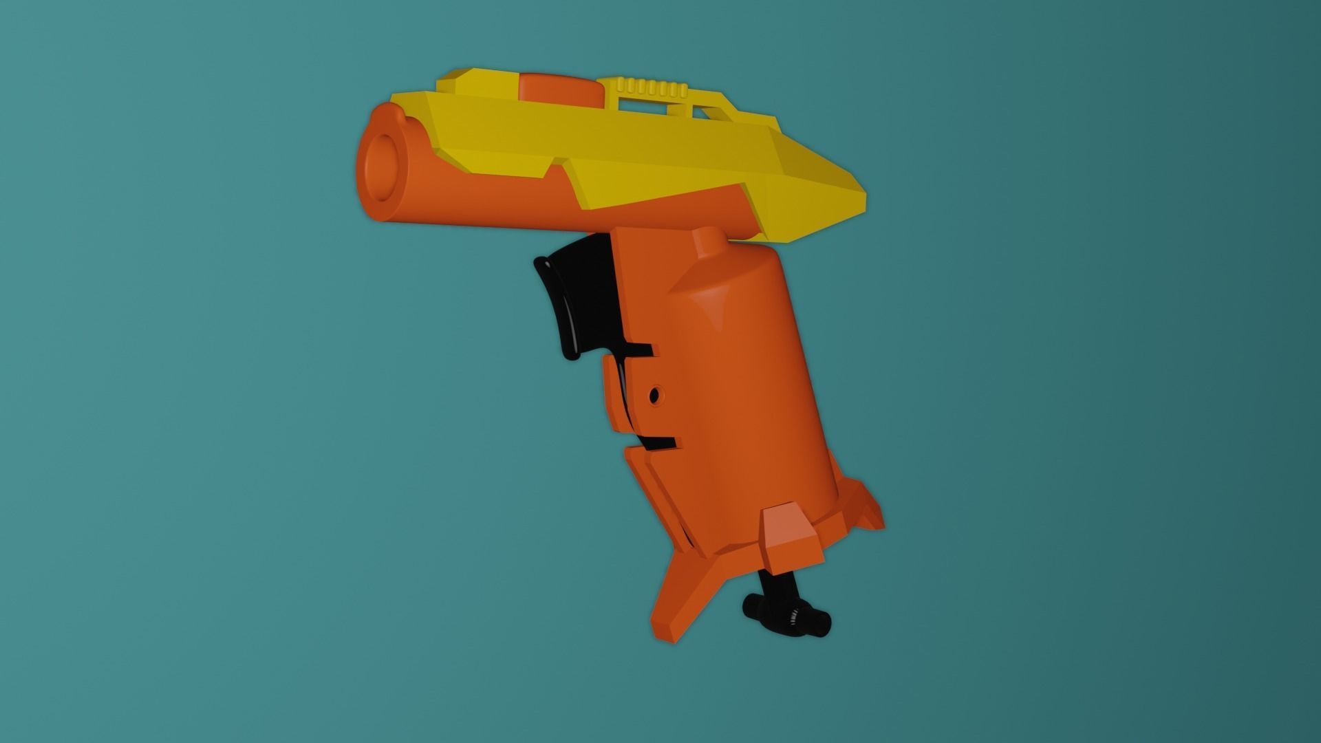 Blaster Nerf Low-poly 3D model Low-poly 3D model_6